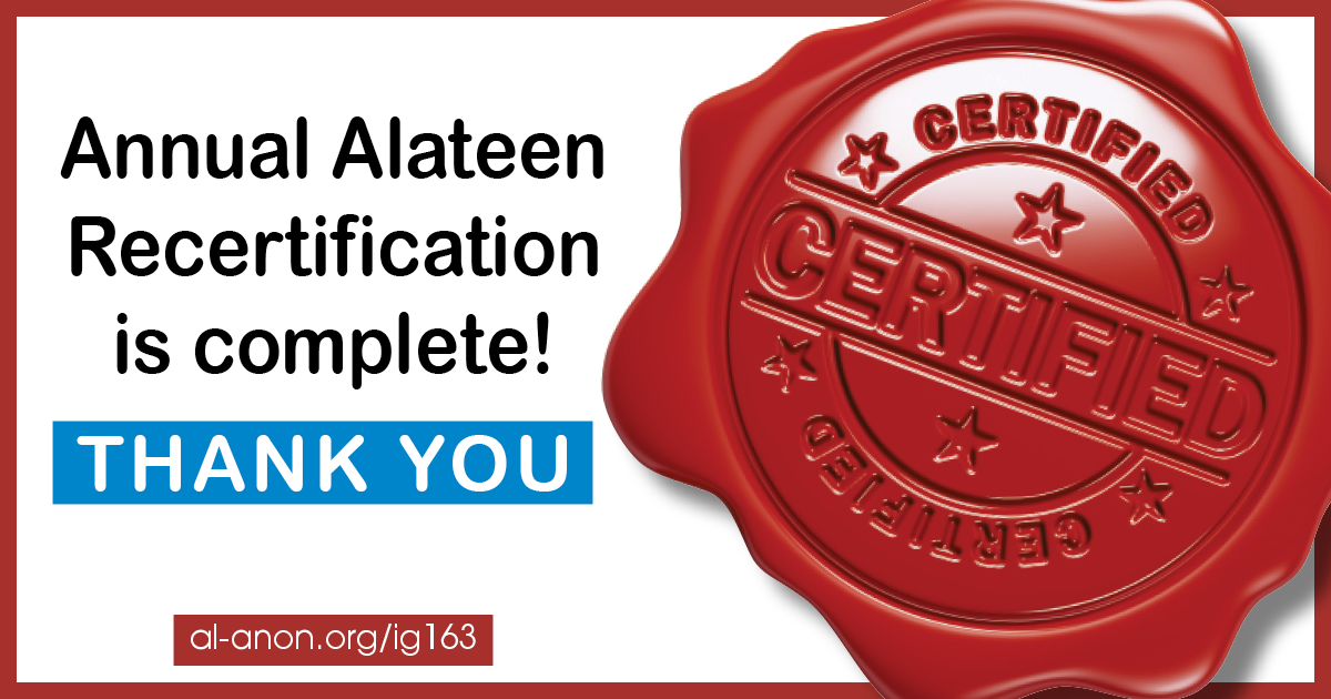 Alateen recert